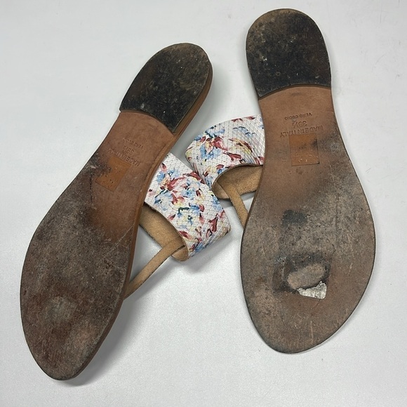 Joie "Nice" Floral Thong Sandal Flip Flops Women's Size 39.5 Made in Italy - Picture 4 of 6